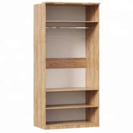 Шкаф двухстворчатый с декоративными накладками Фиджи ЛД 659.237.000 Дуб Золотой Белый_2