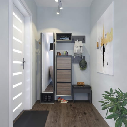 Вешалка комбинированная Флекс ЛД 135.010.000 Оникс Серый_1