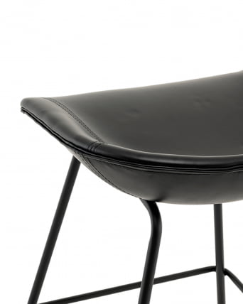 Стул полубарный Фуриоса экокожа черный_6