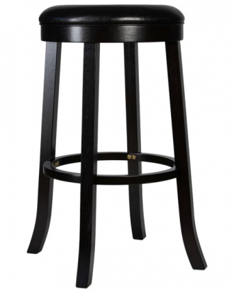 Круглый барный табурет DOBRIN BOB BAR (капучино, черный) 2 шт_4