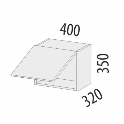 Антресоль (с системой плавного закрывания) Бьянка 102.105_5