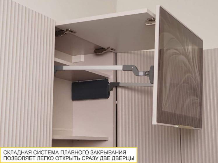 Шкаф-витрина кухонный (с системой плавного закрывания) Флоренция 107.80_4