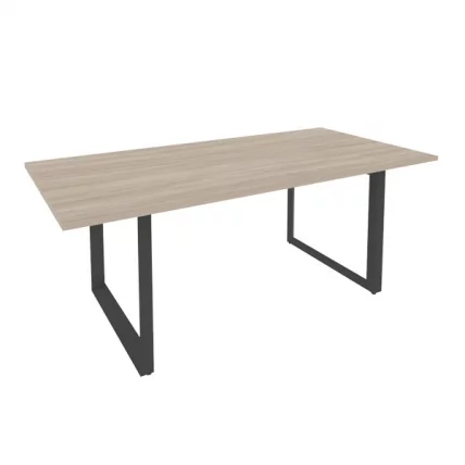 Стол переговорный на О-образном м/к ONIX O.MO-PRG-19 Дуб Аттик/Антрацит_0
