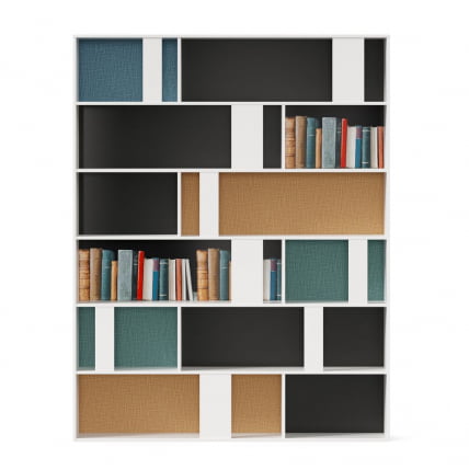 Стеллаж 1600 Милтон ЛД 537.050.000 Белый Шенилл_1