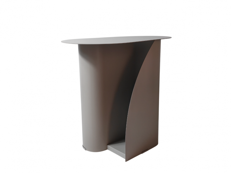 Журнальный столик Yvaine металл темно-серый_0