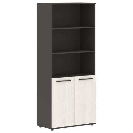 Шкаф с одним комплектом глухих малых дверей EDIS EHCS 85.5 Ясень Траун Мокко Мокко_0