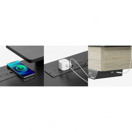 Стол для компьютера c электрической регулировкой по высоте и 2 ящиками EUREKA ERK-ED-I55-OG_12