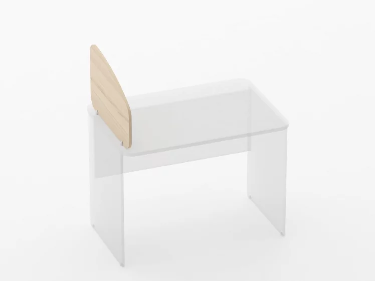 Экран разделительный Glassy 5.12.06 Дуб молочный_1