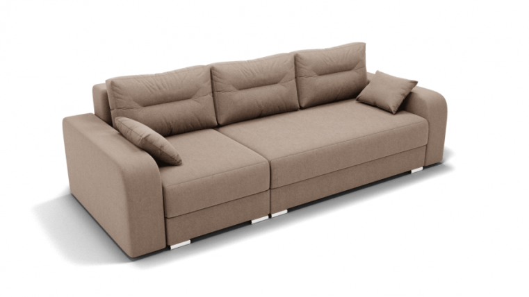 Диван Модерн -2 угол левый/правый (ЗР) Цвет фасада: Светло коричневый; Тип: Левый/правый; Материал фасада: Металл/Велюр_0