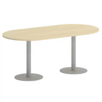 Стол овальный HOME OFFICE VR.SP-5-180.1 Клен/Серый металл_0