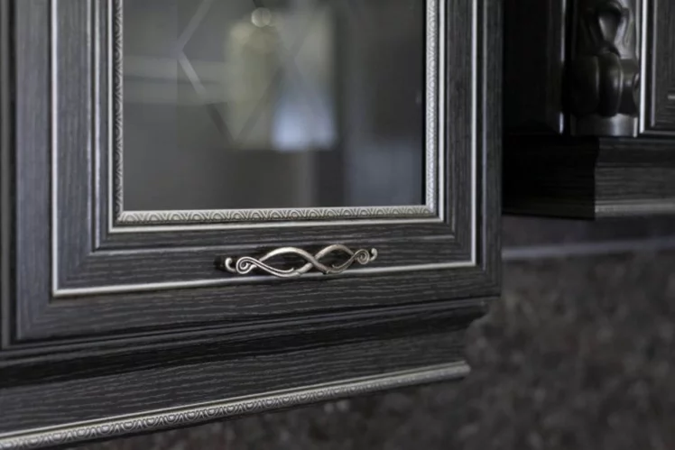 Угловой кухонный гарнитур 2400 Италия №02 Черный Дуб темный_4