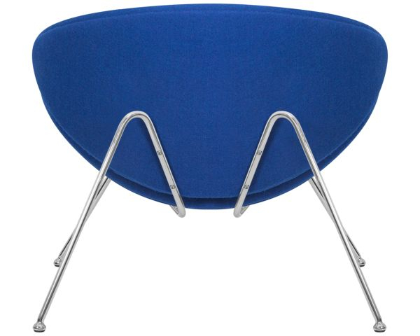 Кресло дизайнерское DOBRIN EMILY (синяя ткань AF6, хромированная сталь) 2 шт_6