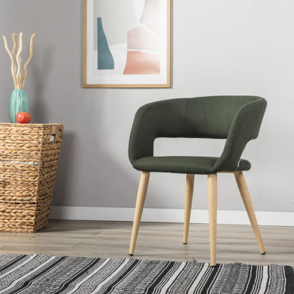 Кресло Hugs темно-зеленый/нат.дуб_2