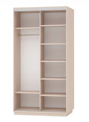 Шкаф-купе двухдверный Экспресс Дуо Экспенс 1200х2400h Дуб молочный_1