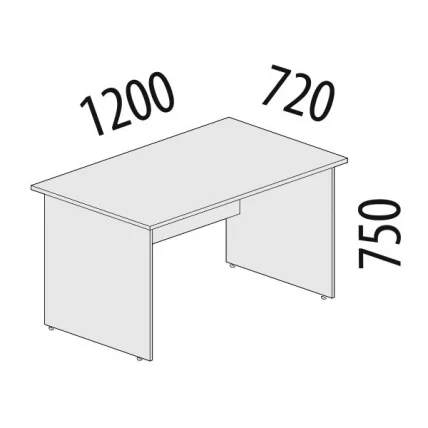 Стол рабочий Альфа 64.11 Дуб Кронберг_1