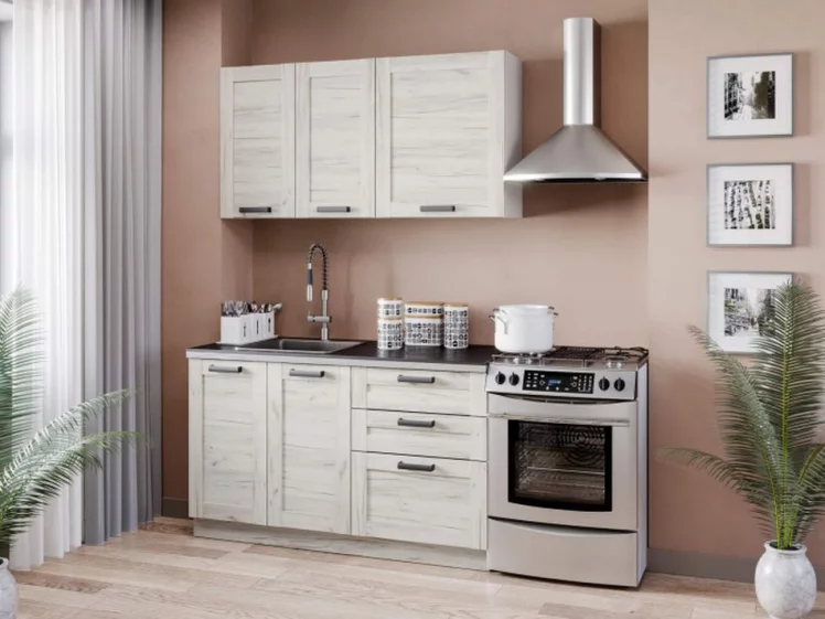 Тумба кухонная 300 Винченца ЛД 234.010.000.001 Белый Дуб Крафт белый_2