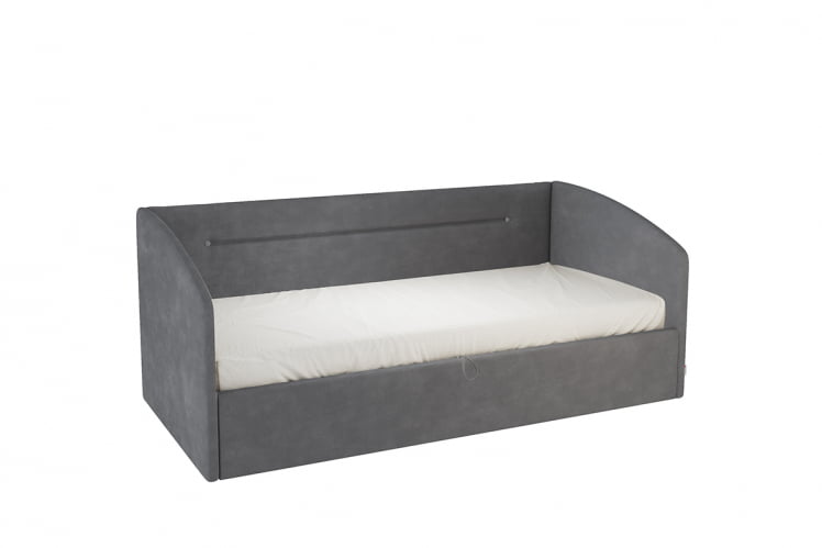 Кровать  0.9 Альба (Софа) КМ.S-16 графит (велюр)_0