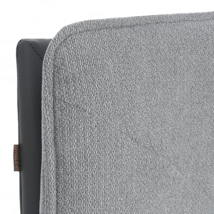 Кресло лаунж Cosmo велюр/букле/экокожа, VT shape silver/графит_8