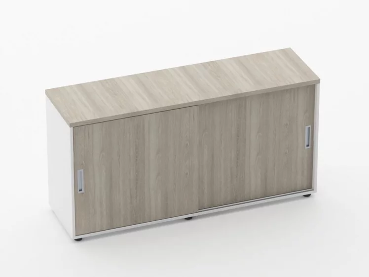 Тумба-купе для рабочего модуля Deka 9.02.145 Дуб Сантана светлый/Белый_0