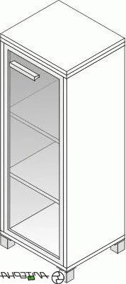Шкаф для документов Л.Ш-3С правый Орех_0