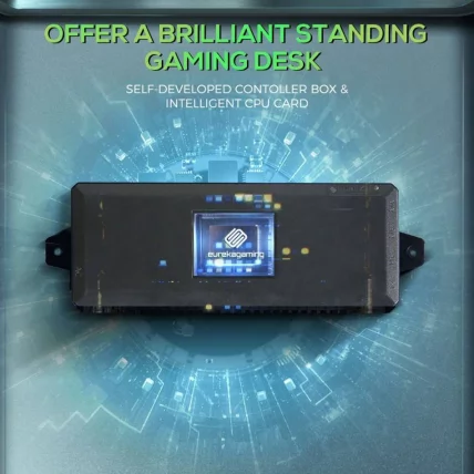 Геймерский стол c электрической регулировкой по высоте EUREKA ERK-EGD-S62B Черный с RGB_7