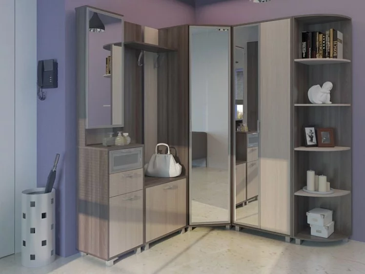 Прихожая WEST Комлпект № 3_Ясень шимо темн/ясень шимо св_0