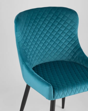 Стул мягкий Ститч велюр (Темно-бирюзовый)_6