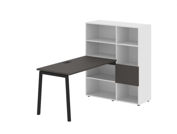 Рабочая станция EDIS ELRST 1113 Мокко Черный Белый_0