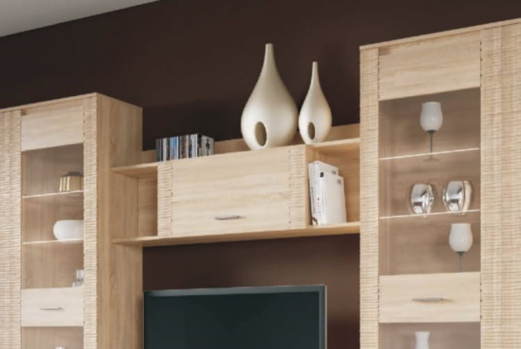 Полка Элана закрытая (ПЗ) Дуб сонома_2