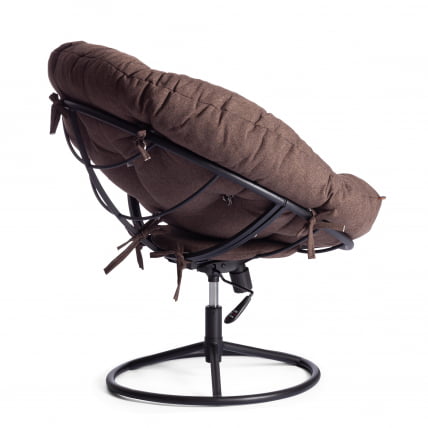 Кресло CLOUDE HOME рогожка/металл, 97х98х90-96см, коричневый, 3М7-147_3