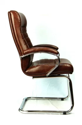 Кресло для посетителей Everprof Orion CF Экокожа Коричневый_2