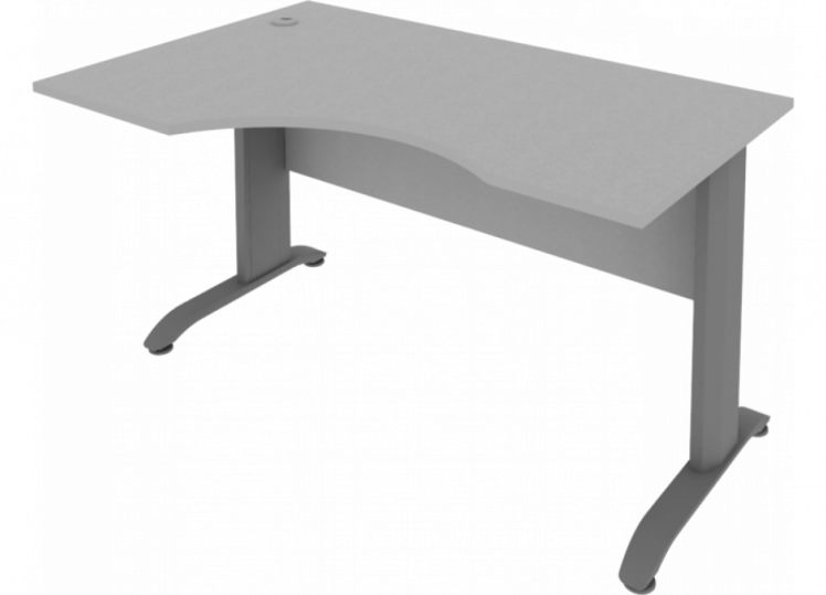 Стол криволинейный левый Riva ПЛ.СА-2 Л Серый_0