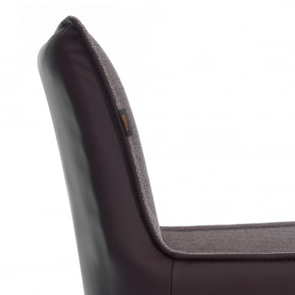 Кресло Murano/Мурано опора 360, велюр/букле (HYP)/Экокожа, бежевый/коричневый_9