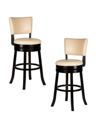 Вращающийся полубарный стул DOBRIN JOHN COUNTER (капучино, кремовый) 2 шт_0