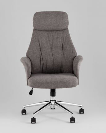 Кресло офисное TopChairs Neoma темно-серый ткань_1