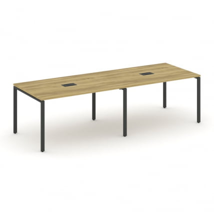 Стол переговорный (2 столешницы) CONCEPT CN.PRG-023 Дуб Винченцо Антрацит_0