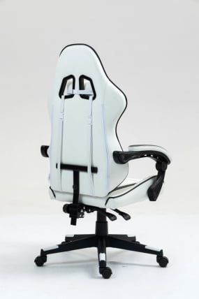 Кресло спортивное TopChairs Shadow бело-черный_6