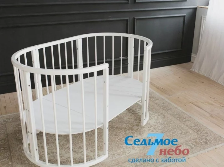 Кровать-трансформер 6-в-1 Merry Happy 01 Комплект Белая_1