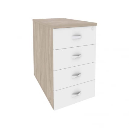 Тумба приставная / опорная ONIX O.TPO-1.7 Дуб Аттик/Белый_0