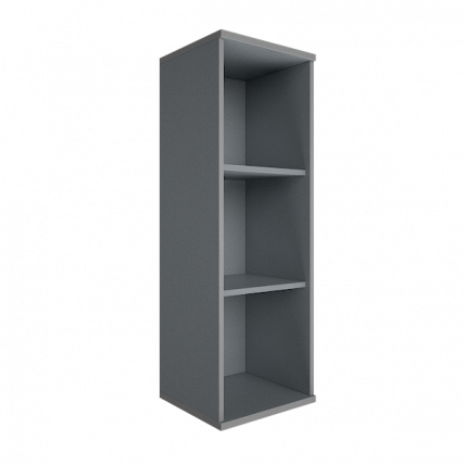 Стеллаж средний узкий Riva А.СУ-2 Клен/Металлик_0