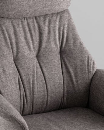 Кресло офисное TopChairs Neoma темно-серый ткань_8