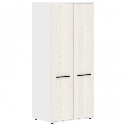 Гардероб EDIS ECWS 85 Ясень Траун Черный Белый_0