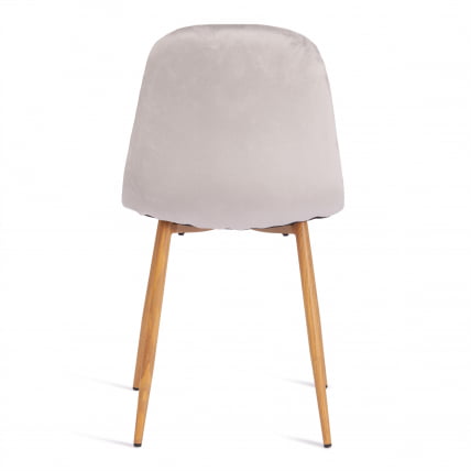 Стул BREEZE (mod. 4724) вельвет/металл, 44 х 53 х 87 см, Light grey (светло-серый) HLR14 / натуральный_3