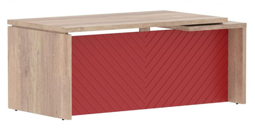 Стол руководителя левый Torr LUX TLCT 189 L Дуб Каньон Красный_0