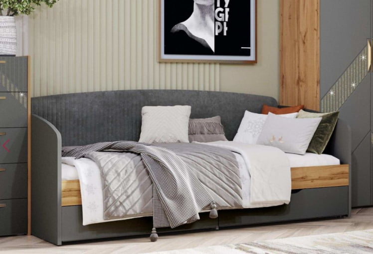 Кровать Монако 902.05 Оникс Десерт серый_1