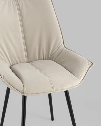 Стул обеденный Осло велюр Бежевый_7