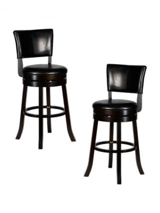 Вращающийся полубарный стул DOBRIN JOHN COUNTER (капучино, черный) 2 шт_0