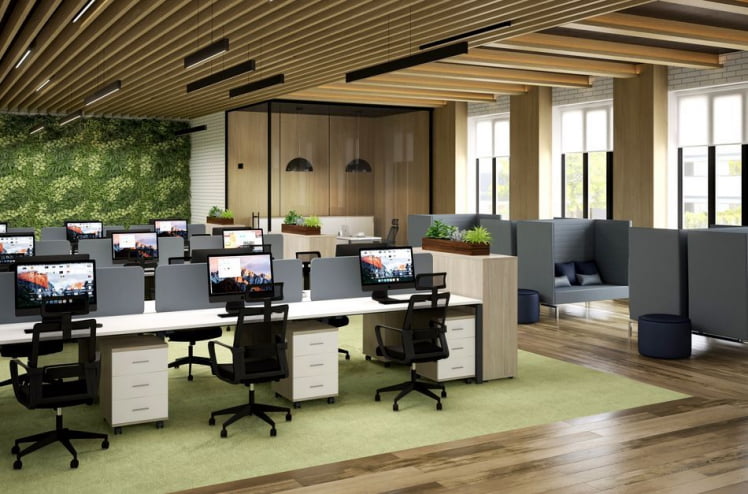 Мебель для офиса Sigma №4 Белый Дуб светлый_0