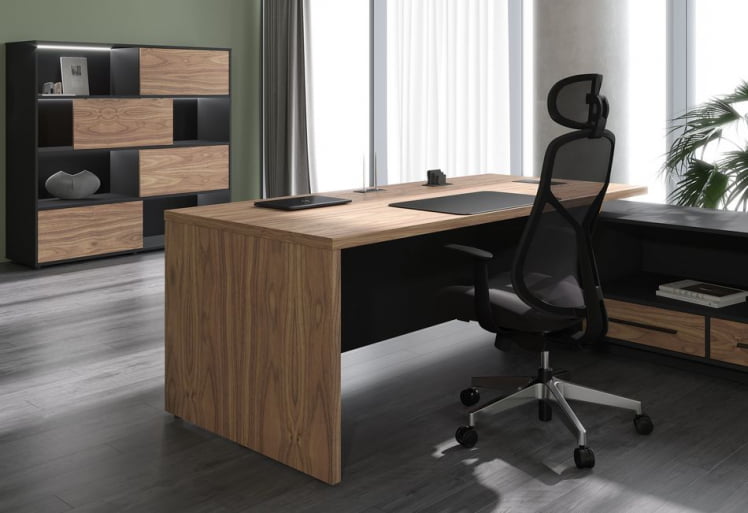 Стеллаж со слайд-дверьми VELION VENEER VRMCS 1615 Американский орех Яшма черная_2