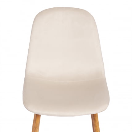 Стул BREEZE (mod. 4724) вельвет/металл, 44 х 53 х 87 см, Light beige (светло-бежевый) HLR1 / натуральный_5